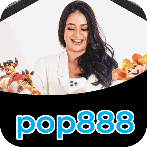 Passo a passo visual mostrando processo de download e instalação do aplicativo pop888